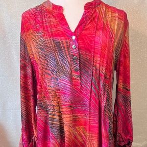 Colorful long sleeve tunic